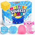 5Pcs Squishies Toys Kit with Gift Box, Cute Squishies and Squeeze Fidget Toys, Soft Durable Sensory Stretchy Toy, Anxiety Stress Relief Toy for Adults, Party Favors Birthday Gifts (Random Color)