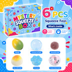 8Pcs Squishies Toys Kit with Gift Box,Slow-Rebound Sensory Fidget Toys,Soft Squeeze Stress Relief Toy Gifts for Adults (Random Color)