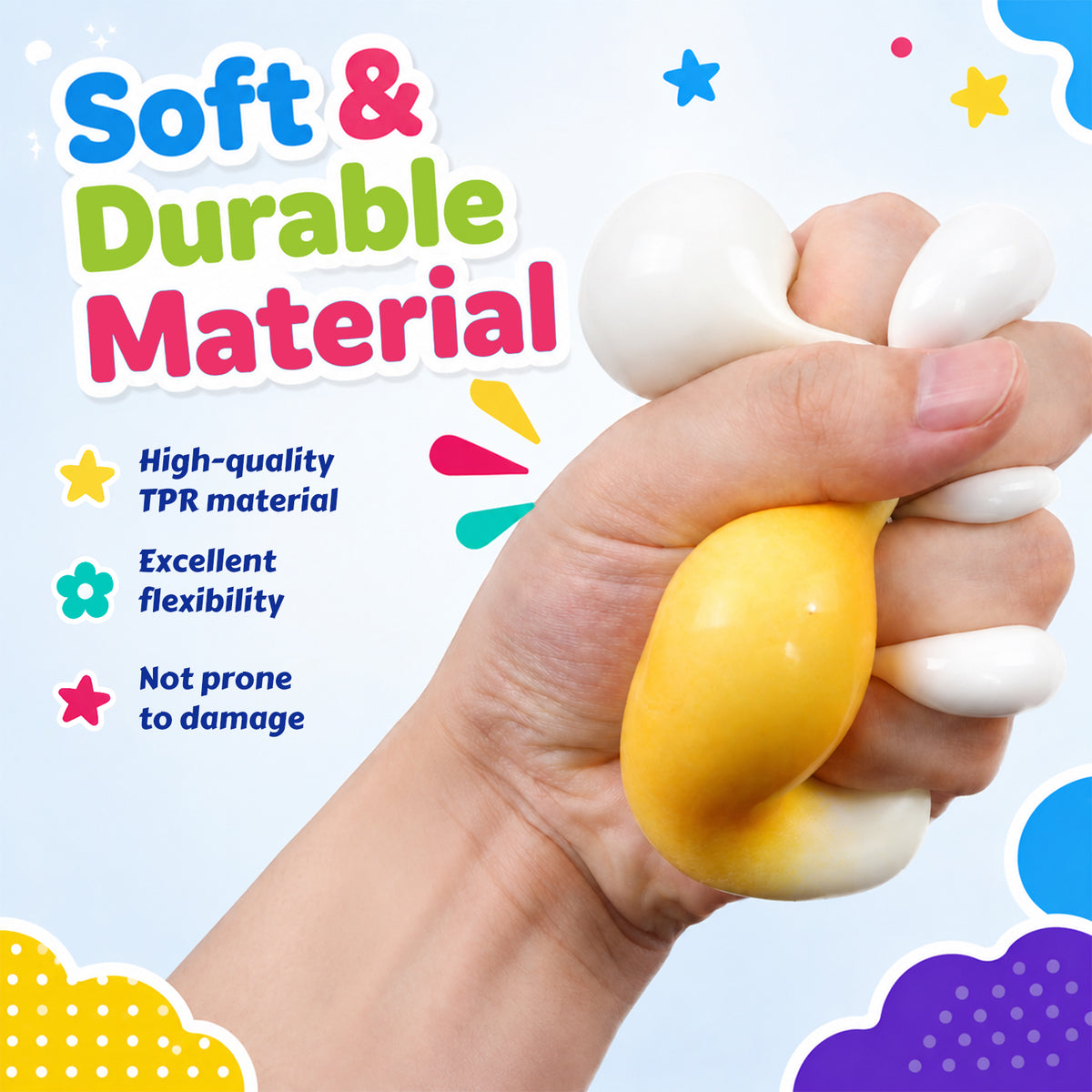 8Pcs Squishies Toys Kit with Gift Box,Slow-Rebound Sensory Fidget Toys,Soft Squeeze Stress Relief Toy Gifts for Adults (Random Color)
